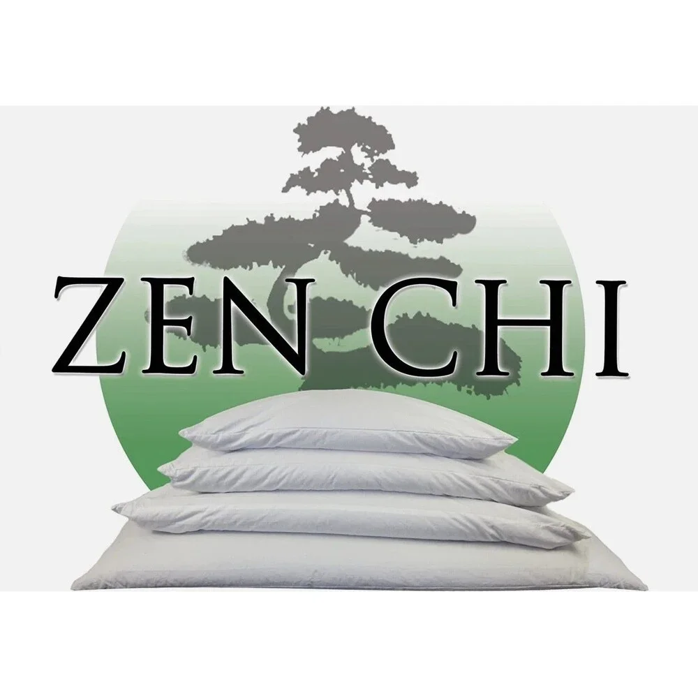 ZEN CHI Organic Buckwheat Pillow Standard Size 14x20 Natural Cooling NEW